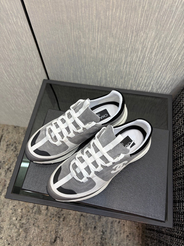 Chanel 26 Quilted Classic Sneaker Gray in Lambskin 602474