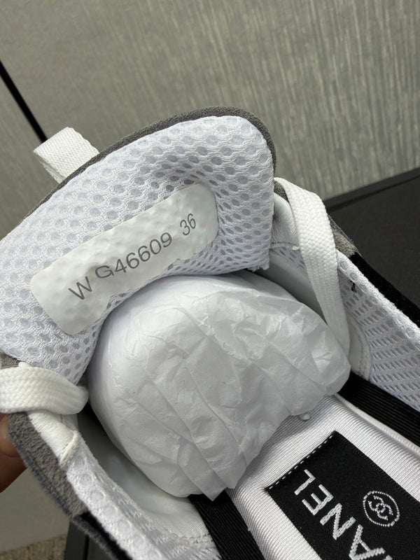 Chanel 26 Quilted Classic Sneaker Gray in Lambskin 602474