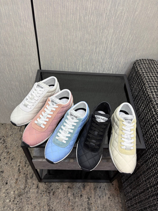 Chanel 26 Quilted Sneaker Beige in Lambskin 602469