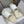 Pantoufles compensées Chane 26 Blanc beige en cuir verni avec laine 602466