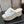 Pantoufles compensées Chane 26 Blanc beige en cuir verni avec laine 602466