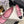 CC Pearl Heel with Rhinstone Clasp Mary Janes Pink Cowhide 602355