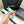 CC Women's Belt 3.0CM Mint Green Black Cowhide Red Buckle 616962