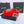 CC Women's Belt 3.0CM Red Calfskin Sliver Black Buckle 572530