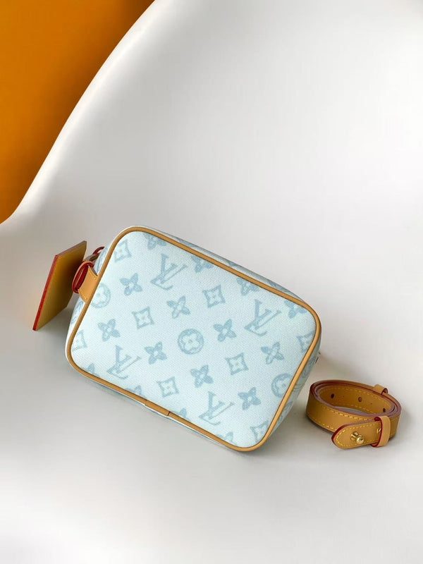 LV M27529 All-In BB Handbag 18 Light Blue Monogram and Damier Pattern 278106