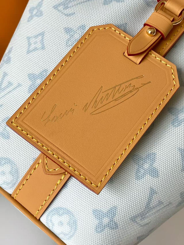 LV M27529 All-In BB Handbag 18 Light Blue Monogram and Damier Pattern 278106