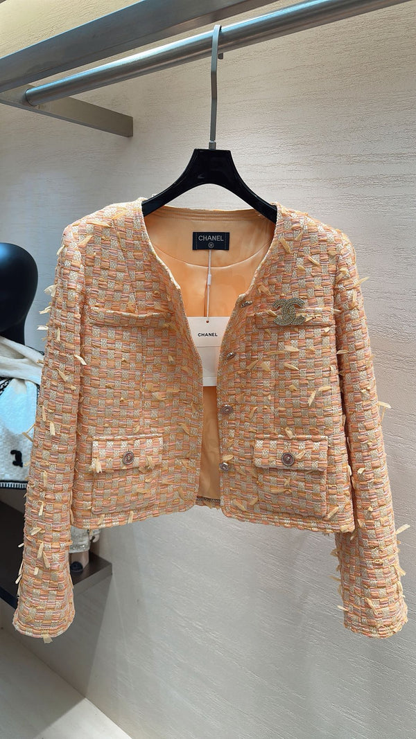 VESTE CHANEL SWEET GIRL TWEED ORANGE
