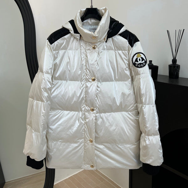 CHANEL DOUDOUNE SKI BLANCHE EN NYLON 841064