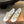 Miu Miu 26 Mary Jane Tongs Décontractées Blanc Marron en Tissu Maille 614740