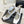 Chanel 26C Ballerines à Talons Hauts Gris Clair en Soie 616005