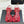 Sandales Chanel 26C à talon carré avec nœud chaîne, rouges, en cuir de vachette 615987