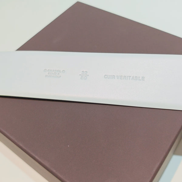 CC Belt 5.0CM Light Blue Leather Buckle 180972