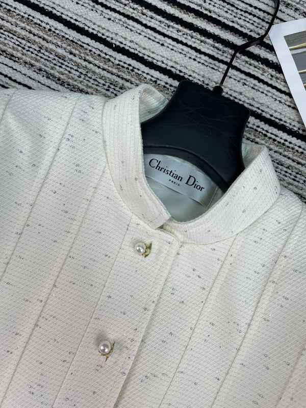 CD 26 White Cotton Jacket 112627