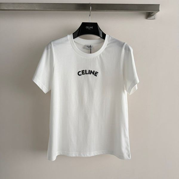 Chanel 26SS Short-Sleeve T-Shirt with Logo White in Cotton 892730
