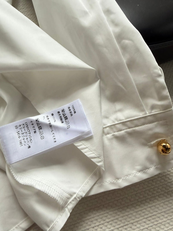 Celine 26SS White Double-pocket Shirt in Cotton 943328