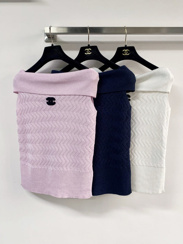 Gilet Chanel Rose en Laine 125463