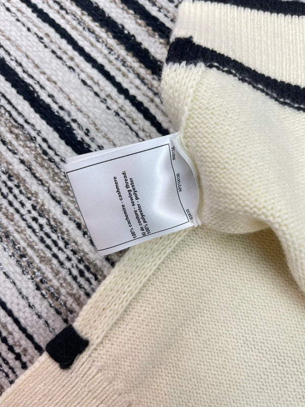 Gilet Chanel Crème en Cachemire 133571
