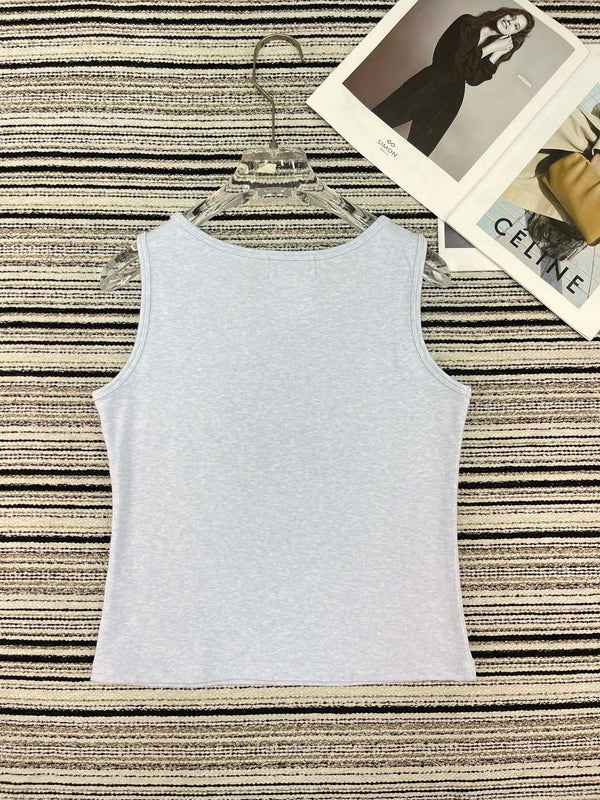 Gilet Chanel Gris en Cachemire 133561