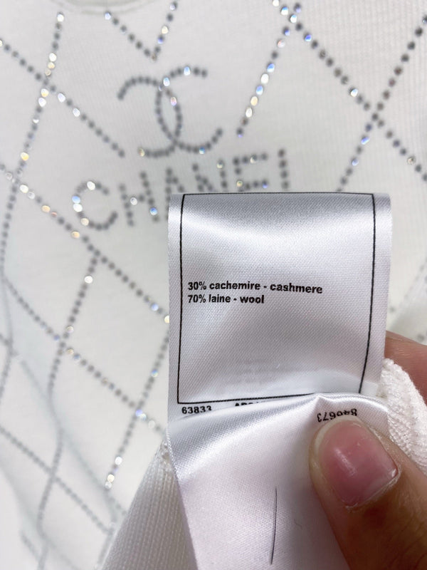Débardeur Chanel blanc en cachemire 125424