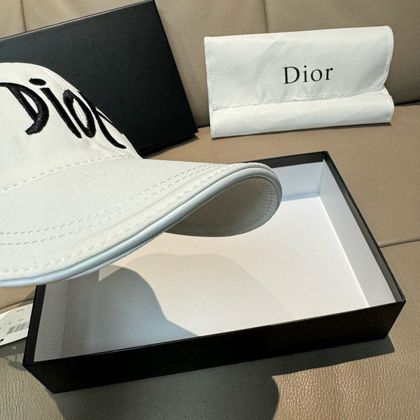 Dior Baseball Cap with Dior Embroidery White in Cotton 191930