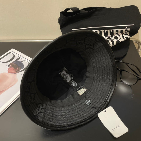 GUCCI Bucket Hat Black in Cloth 194197