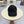 Casquette Chanel en Tissu Noir avec Perles Lourdes 192120