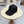 Casquette Chanel en Tissu Noir avec Perles Lourdes 192120
