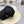 Casquette Chanel en Tissu Noir avec Perles Lourdes 192120