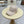 Casquette de baseball Chanel en tissu rose clair à grosses perles 192118