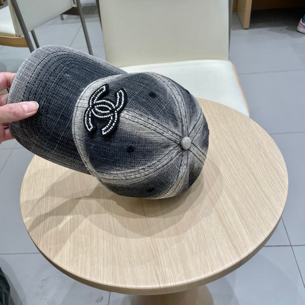 Chanel Baseball Cap Gray in Denim 192109