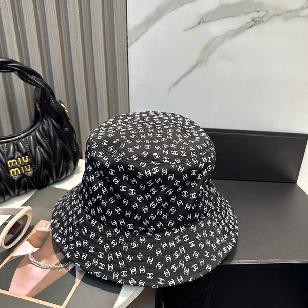 Chanel Bucket Hat Black in Cloth 192001