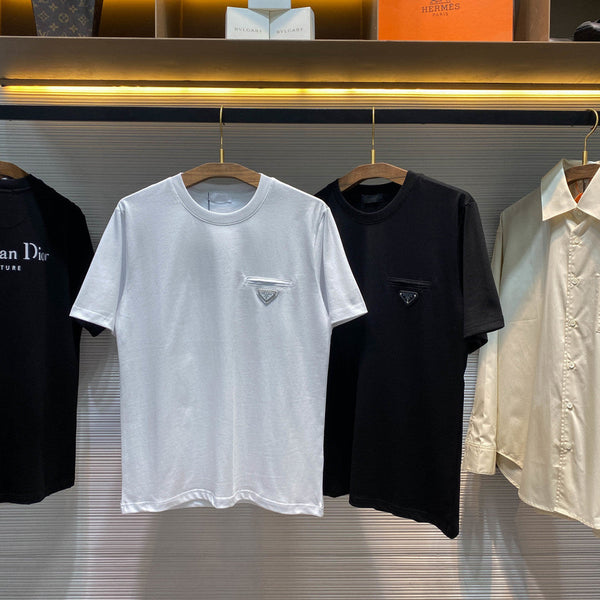 PRA26SS  Neck Short-Sleeve T-Shirt in Cotton 963420