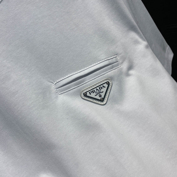 PRA26SS  Neck Short-Sleeve T-Shirt in Cotton 963420