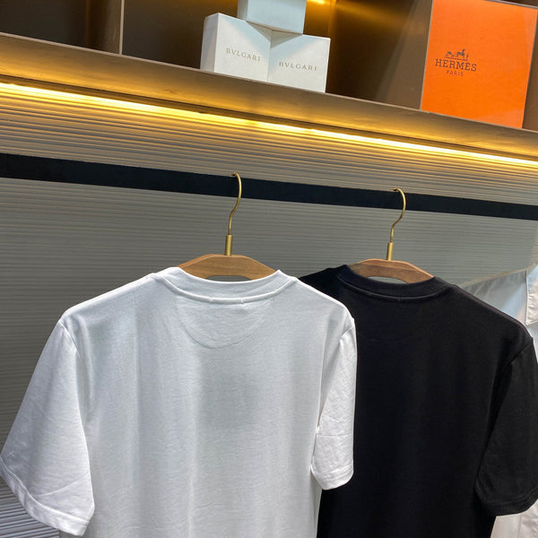 T-shirt basique ras-du-cou à manches courtes en maille de coton PRA26SS 905162