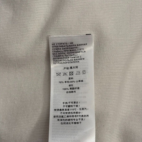 GG Embroidered Half-Button Collar Short-Sleeve Wool