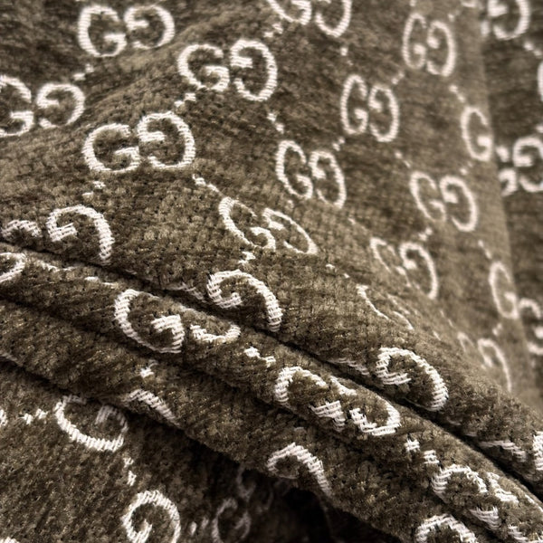 GG Bodycon A-line Mini Skirt Green in Cotton 135283