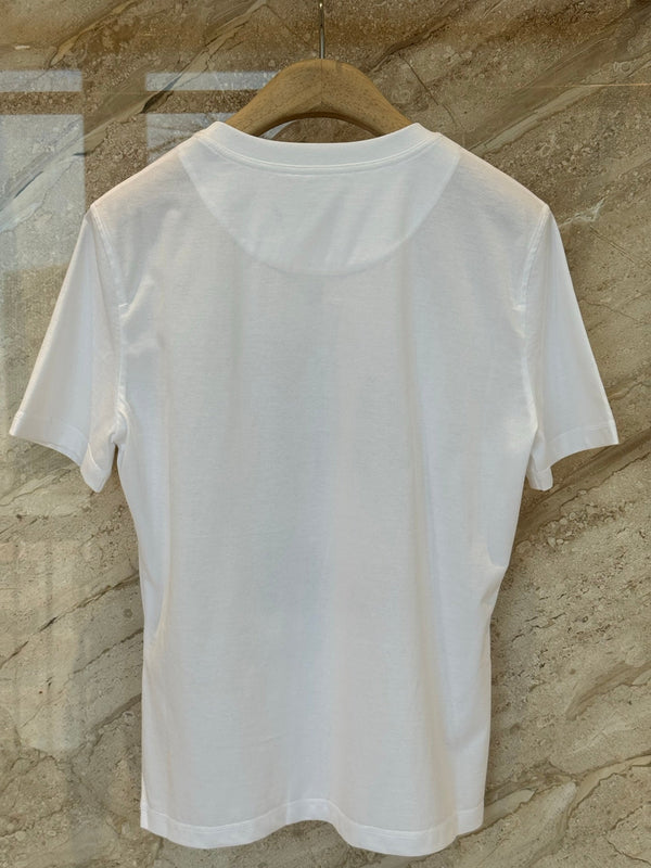 T-shirt manches courtes Hermès blanc en coton 974817