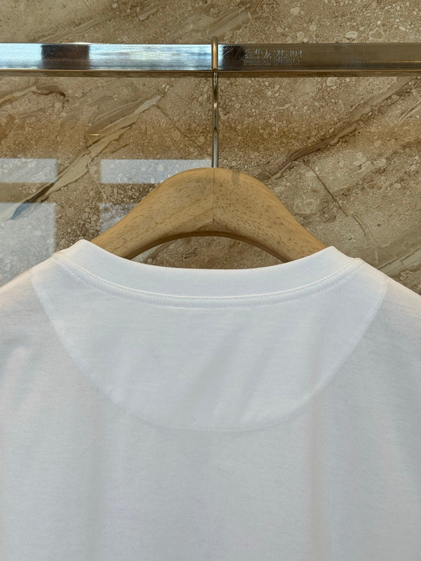 T-shirt manches courtes Hermès blanc en coton 974817