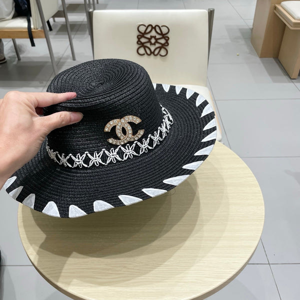 Chanel Chapeau de paille noir 25 197913
