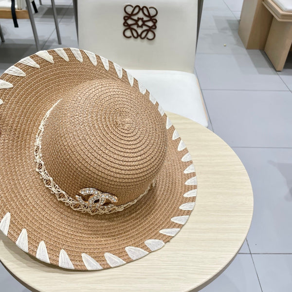 Chapeau de paille Chanel 25 beige 197912