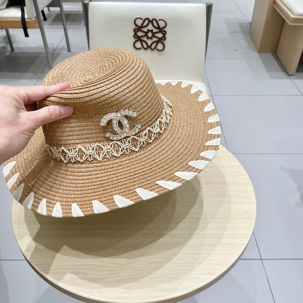 Chapeau de paille Chanel 25 beige 197912