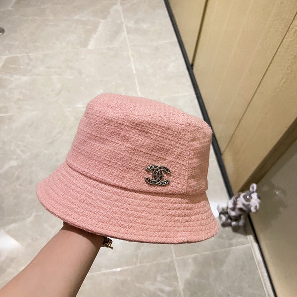 Chanel Chapeau Bob Rose en Tissu 197685