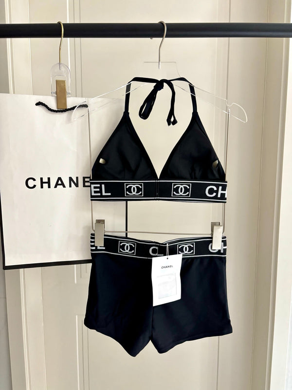 Chanel Bikini Noir en Coton 201856