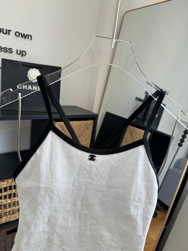 Maillot de bain une pièce Chanel Blanc en Coton 201807