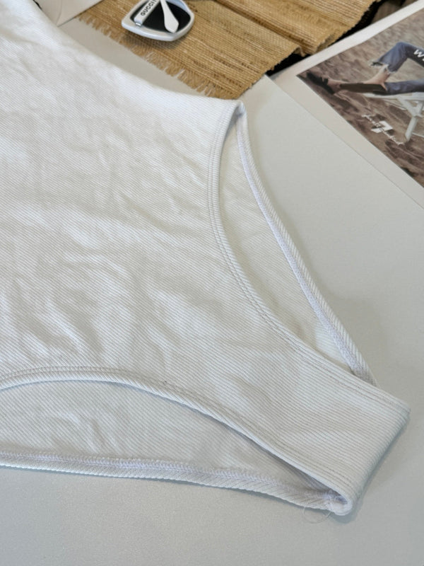 Maillot de bain une pièce Chanel Blanc en Coton 201807