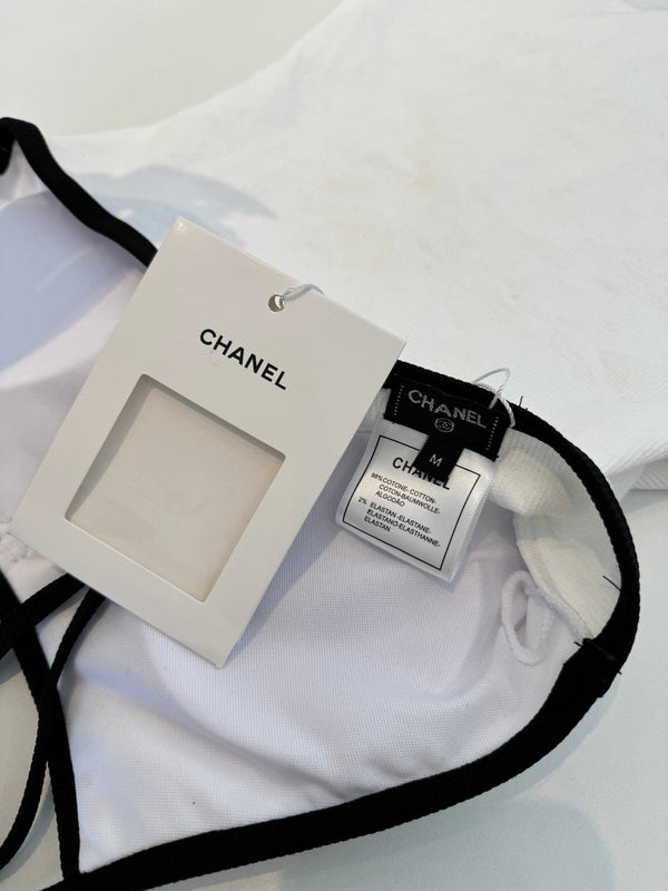 Maillot de bain une pièce Chanel Blanc en Coton 201807