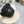 Chanel vintage Chapeau Ornements perles Noir en Paille 201641