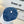 Casquette de baseball Chanel bleu et blanc en coton 205356