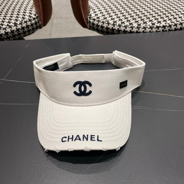 Casquette de Baseball Chanel Blanche en Toile 205289