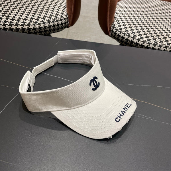 Casquette de Baseball Chanel Blanche en Toile 205289